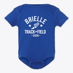 Brielle Elementary School Track and Field Baby Onesie