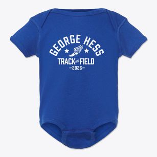 George Hess Elementary School Track and Field Baby Onesie