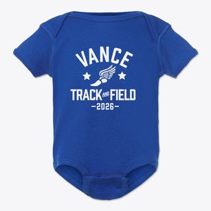 Vance Elementary School Track and Field Baby Onesie