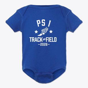 Ps 1 Track and Field Baby Onesie