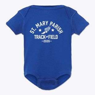St Mary Parish Track and Field Baby Onesie