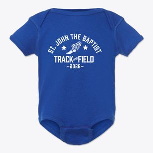 Saint John The Baptist Academy Track and Field Baby Onesie