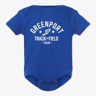 Greenport Elementary School Track and Field Baby Onesie