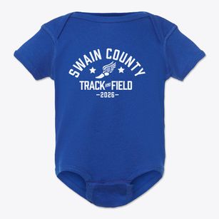 Swain County West Elementary School Track and Field Baby Onesie