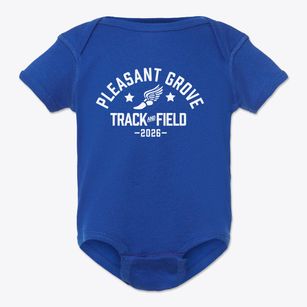 Pleasant Grove Elementary School Track and Field Baby Onesie