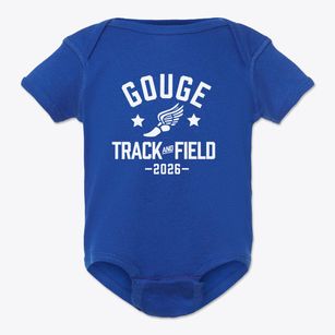 Gouge Elementary School Track and Field Baby Onesie