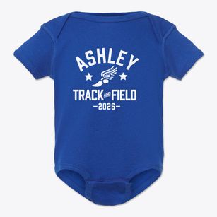 Ashley High School Track and Field Baby Onesie