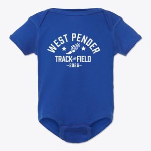 West Pender Middle School Track and Field Baby Onesie