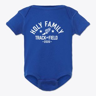 Holy Family Parish Track and Field Baby Onesie