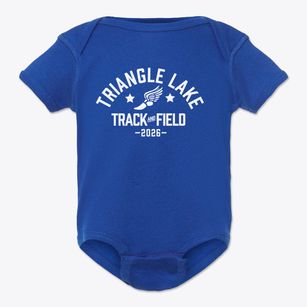 Triangle Lake Montessori School Track and Field Baby Onesie