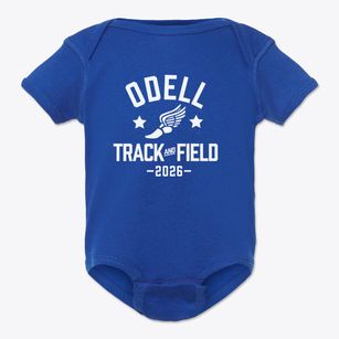 Odell Elementary School Track and Field Baby Onesie