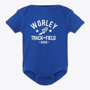 Worley Elementary School Track and Field Baby Onesie