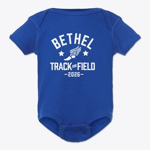 Bethel Baptist Academy Track and Field Baby Onesie