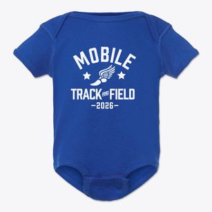Mobile Christian School Track and Field Baby Onesie