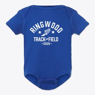 Ringwood Elementary School Track and Field Baby Onesie