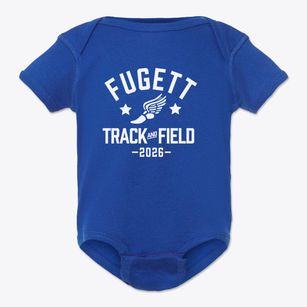 Fugett Middle School Track and Field Baby Onesie