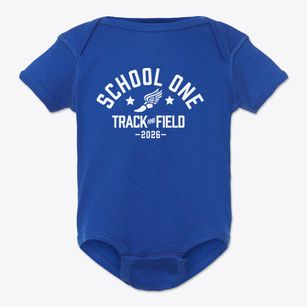 School One Track and Field Baby Onesie