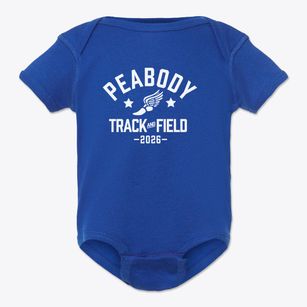 Peabody Elementary School Track and Field Baby Onesie