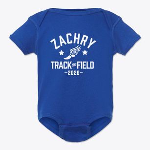 Zachry Middle School Track and Field Baby Onesie