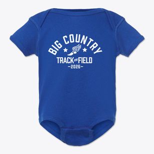 Big Country Elementary School Track and Field Baby Onesie