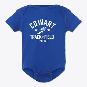 Cowart Elementary School Track and Field Baby Onesie