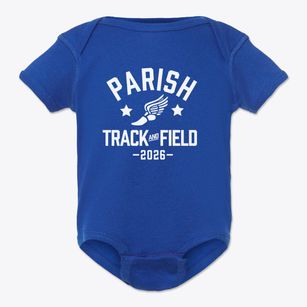 Parish Episcopal School Track and Field Baby Onesie