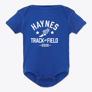 Haynes Elementary School Track and Field Baby Onesie