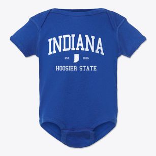  Indiana Slogan Baby Onesie