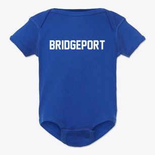 Bridgeport Michigan Classic Block Baby Onesie