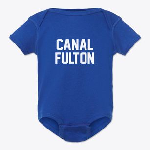 Canal Fulton Ohio Classic Block Baby Onesie