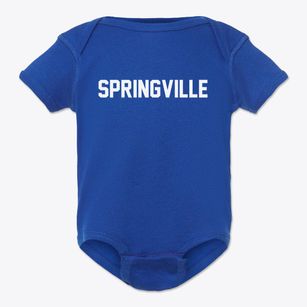 Springville New York Classic Block Baby Onesie