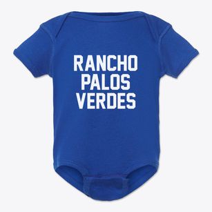 Rancho Palos Verdes California Classic Block Baby Onesie