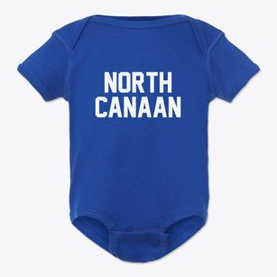 North Canaan Connecticut Classic Block Baby Onesie