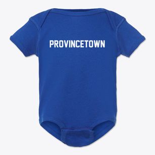 Provincetown Massachusetts Classic Block Baby Onesie