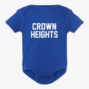 Crown Heights New York Classic Block Baby Onesie