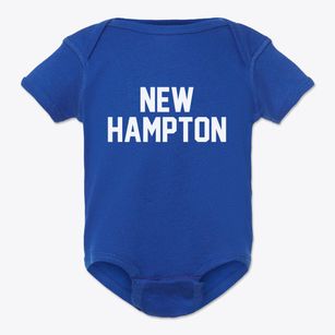 New Hampton New Hampshire Classic Block Baby Onesie