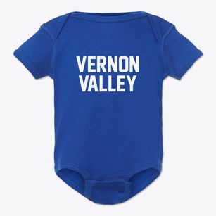 Vernon Valley New Jersey Classic Block Baby Onesie