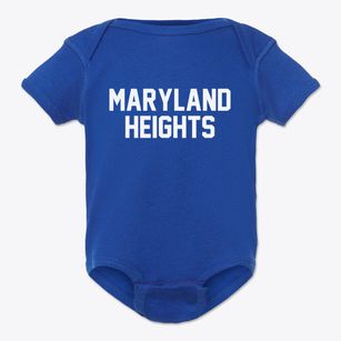 Maryland Heights Missouri Classic Block Baby Onesie