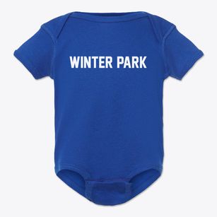 Winter Park Colorado Classic Block Baby Onesie