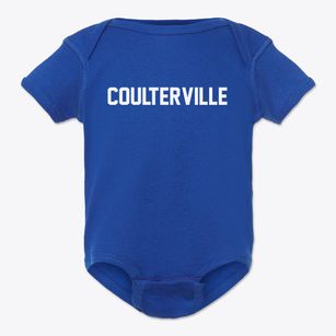 Coulterville Illinois Classic Block Baby Onesie