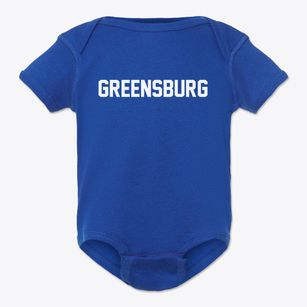 Greensburg Kansas Classic Block Baby Onesie
