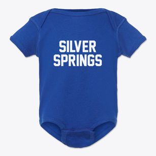 Silver Springs New York Classic Block Baby Onesie