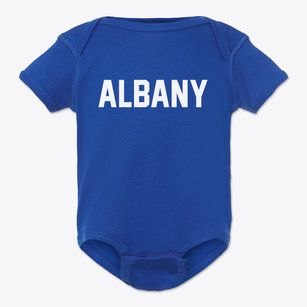 Albany New Hampshire Classic Block Baby Onesie