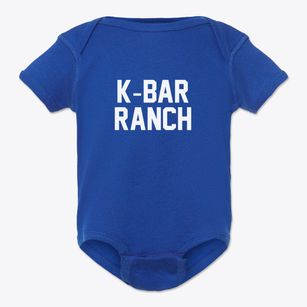 K-bar Ranch Texas Classic Block Baby Onesie