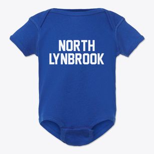North Lynbrook New York Classic Block Baby Onesie