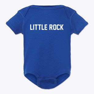 Little Rock Iowa Classic Block Baby Onesie