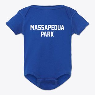 Massapequa Park New York Classic Block Baby Onesie