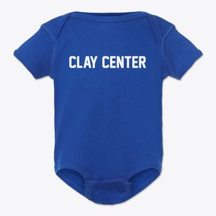 Clay Center Ohio Classic Block Baby Onesie