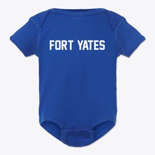 Fort Yates North Dakota Classic Block Baby Onesie