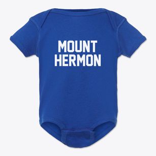 Mount Hermon New Jersey Classic Block Baby Onesie